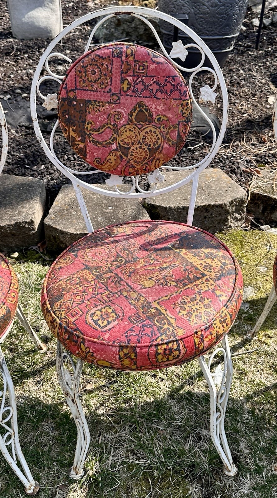 Vintage Wrought Iron Outdoor Patio Set 1960’s