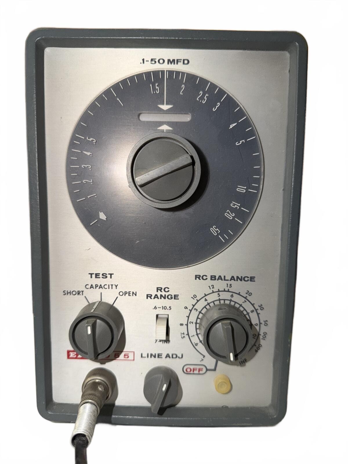 Simpson Electric 17961 Capacitance and RC Tester Powers On
