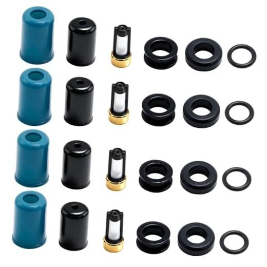 4 Sets Fuel Injector O-Ring Seal Kit, Replacement for Toyota Pickup 4Runner