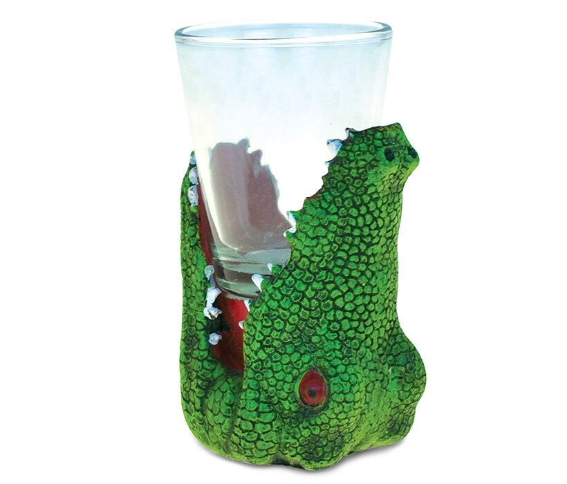 PuzzledAlligator Alligator Cool Animal Head Shot Glass -