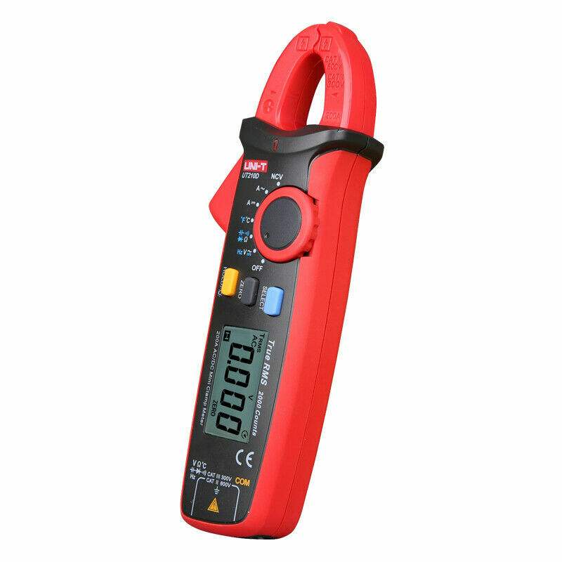 UNI-T UT210D Zangenmessgerät AC / DC-Stromspannung Digital Multimeter Temp Teste