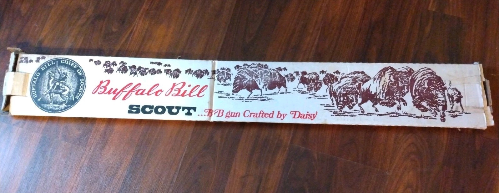 VINTAGE RARE DAISY HEDDON 3030 BUFFALO BILL SCOUT BB GUN RIFLE EMPTY BOX ONLY