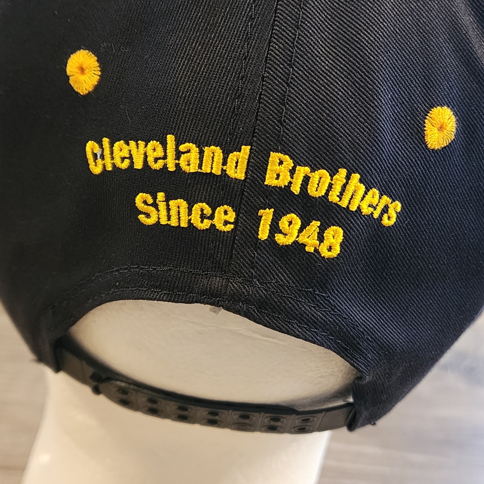 CAT Caterpillar Snapback Hat Company Logo Cap Yellow And Black