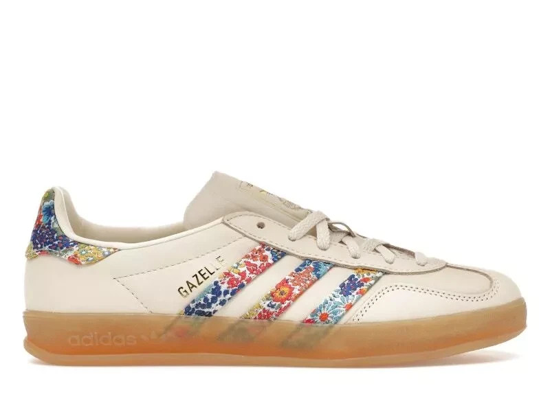 Liberty London x adidas Gazelle Indoor Floral Embroidery Off White JH7370 Women