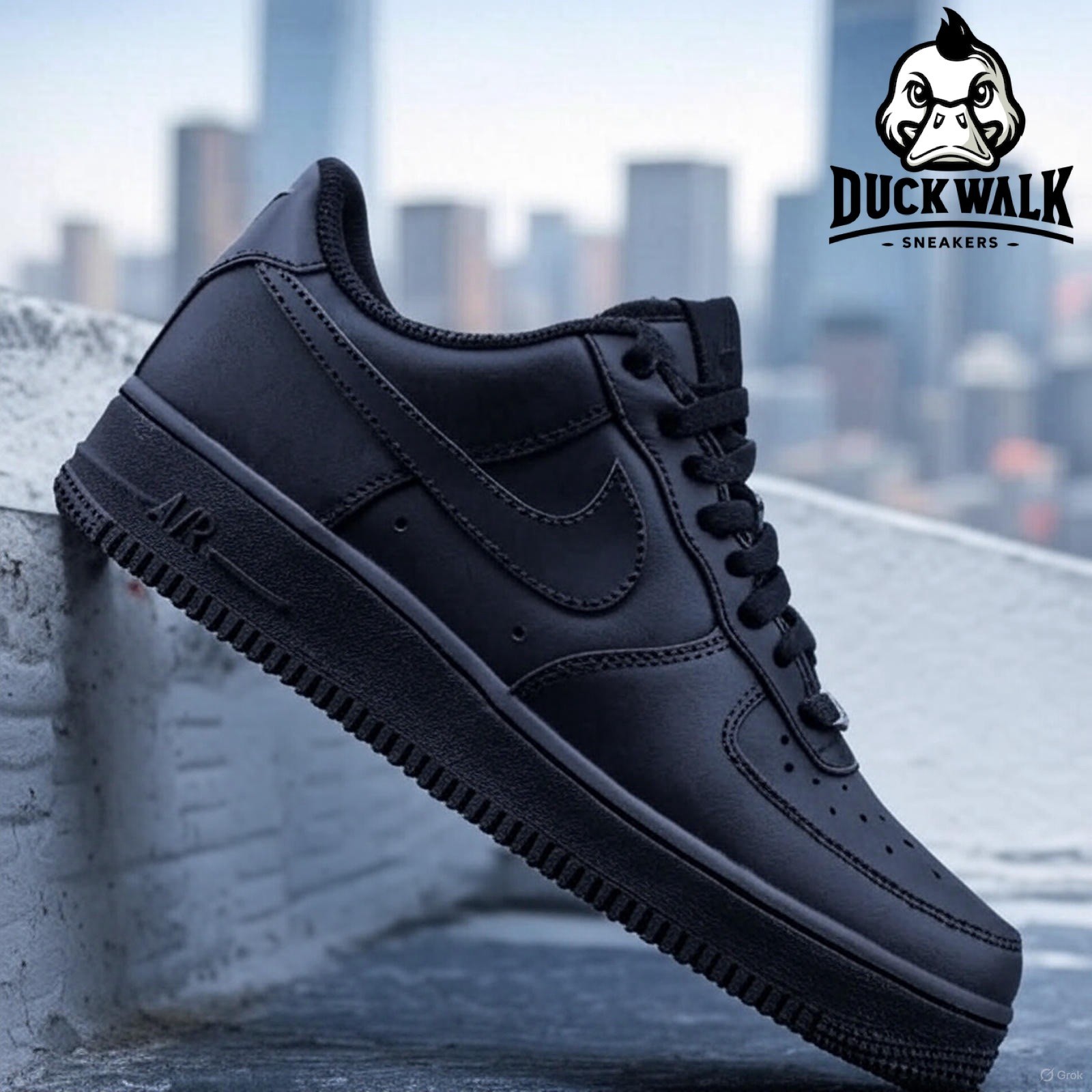 Nike Air Force 1 '07 Shoes Triple Black CW2288-001 Men's Multi Size NEW