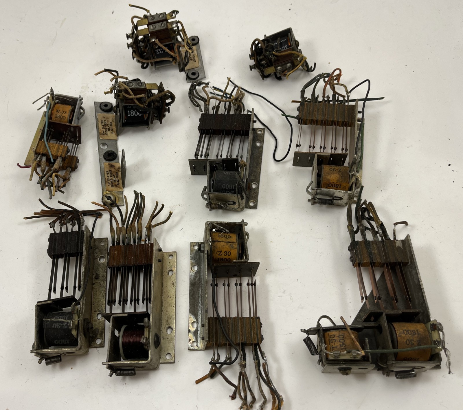50s Williams Relay Assemblies Coils EM Pinball Part - Lot C