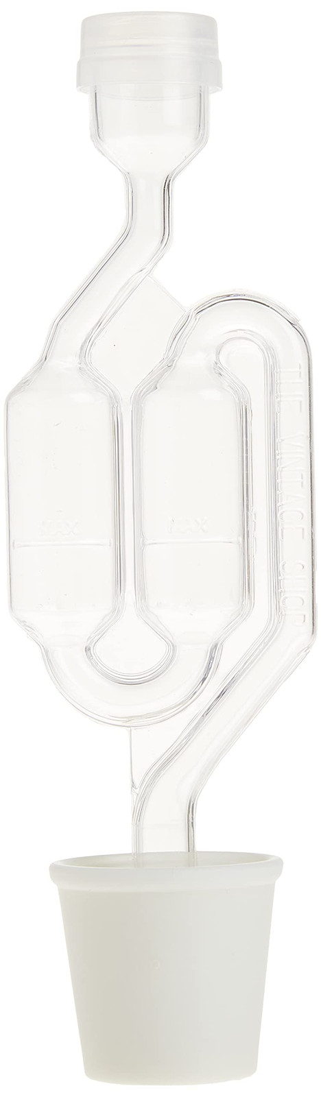 2 Pack Automatic Clear Airlock Bubbler Bottle Opener for Fermentation
