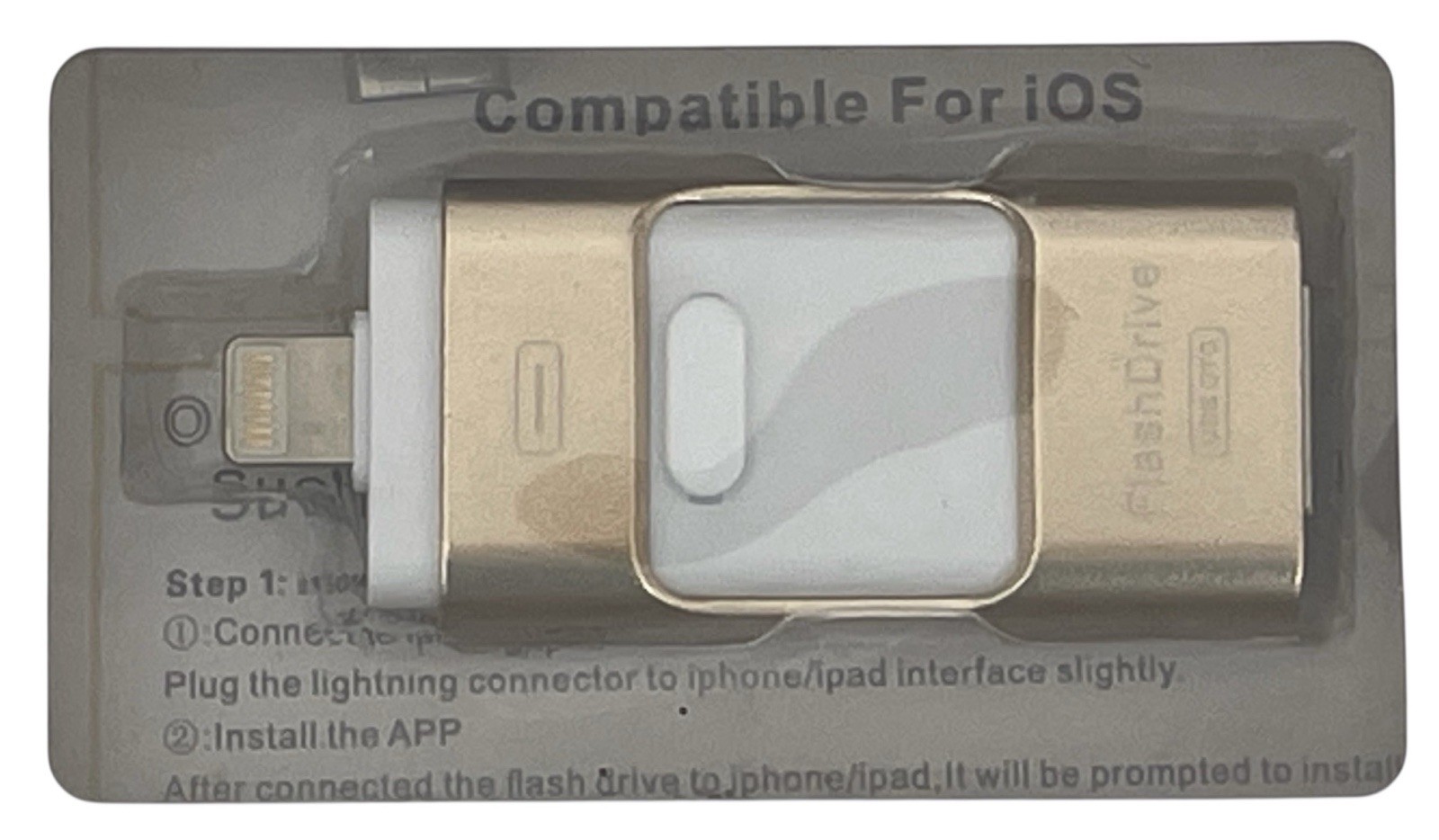 Easy Flash 3-in-1 USB Card Reader For iPhone iPad Android PC Supports 256GB NEW
