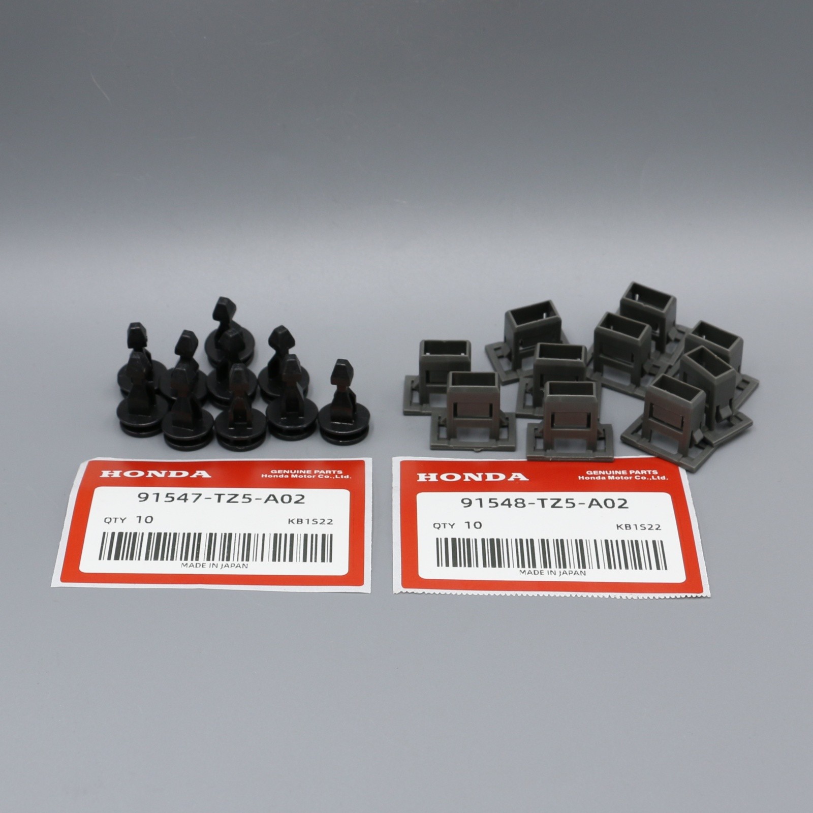 10 Sets For Honda 91547-TZ5-A02 Car Striker Engine Bulkhead Cover Retainer Clips