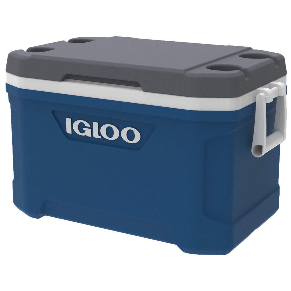IGLOO 50338 Cooler,52qt.,Gray,Plastic 61AM65