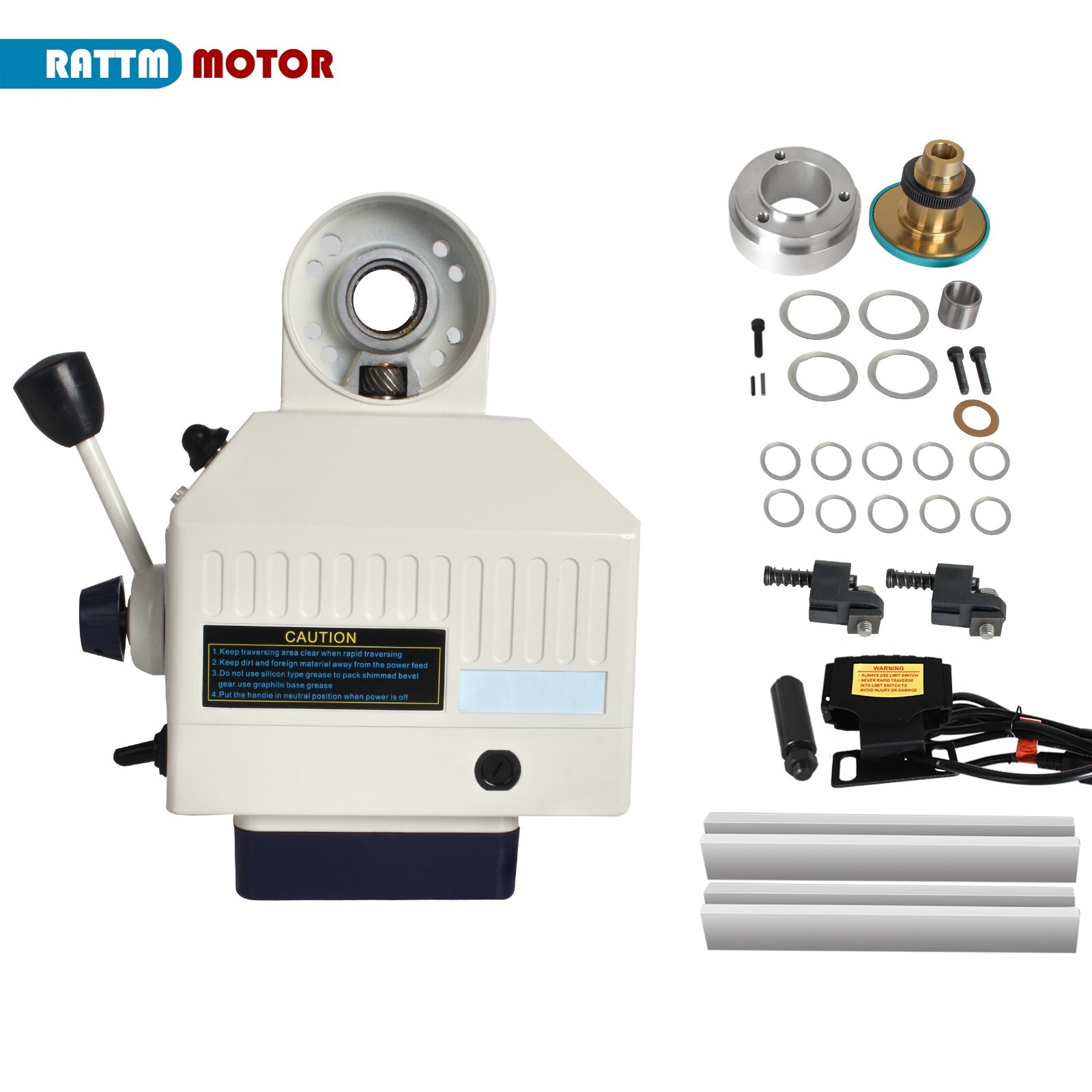 US SHIP】BJS-235 Milling Machine Power Feed Y-Axis 110V 650 in-lb Torque 0-210RPM