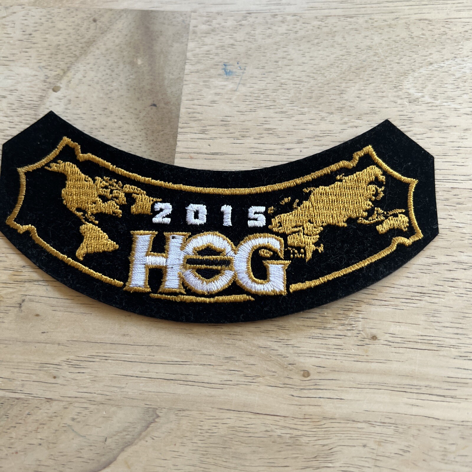 2015 Harley Davidson HOG embroidered patch. With Pin