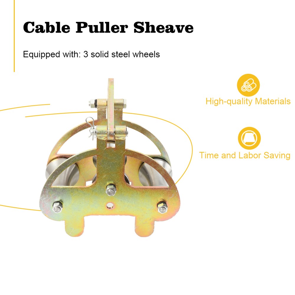 Cable Puller Sheave Layoff Pulley Cable Feeding Sheave Cable Pulley Heavy Duty