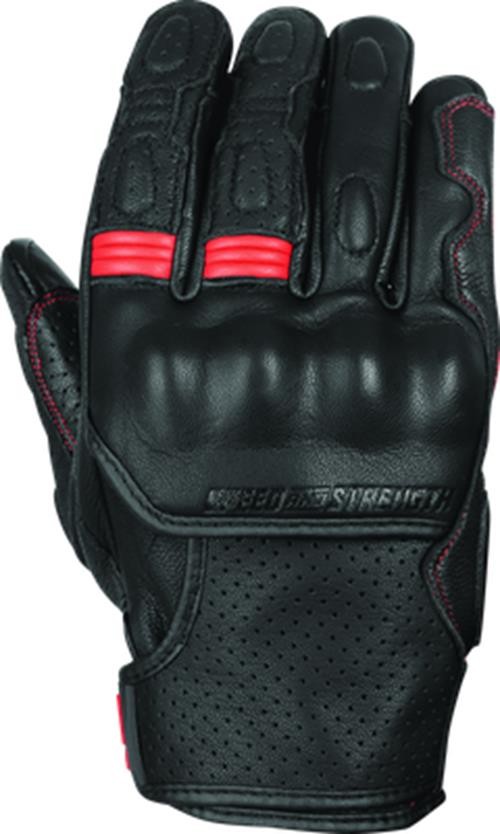 Speed & Strength 892324 Twist of Fate Leather Gloves Blk/Red - 2XL