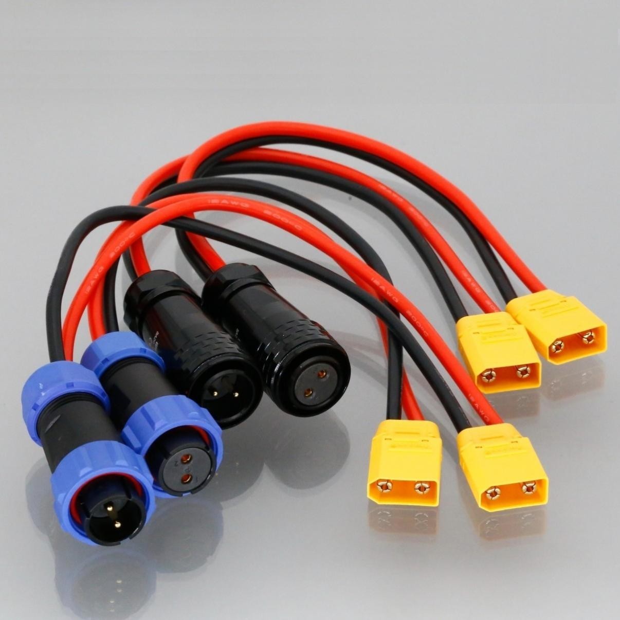 DC Input 12V RV Output 2P Aviation Plug to XT90 Cable For BLUETTI Power Station