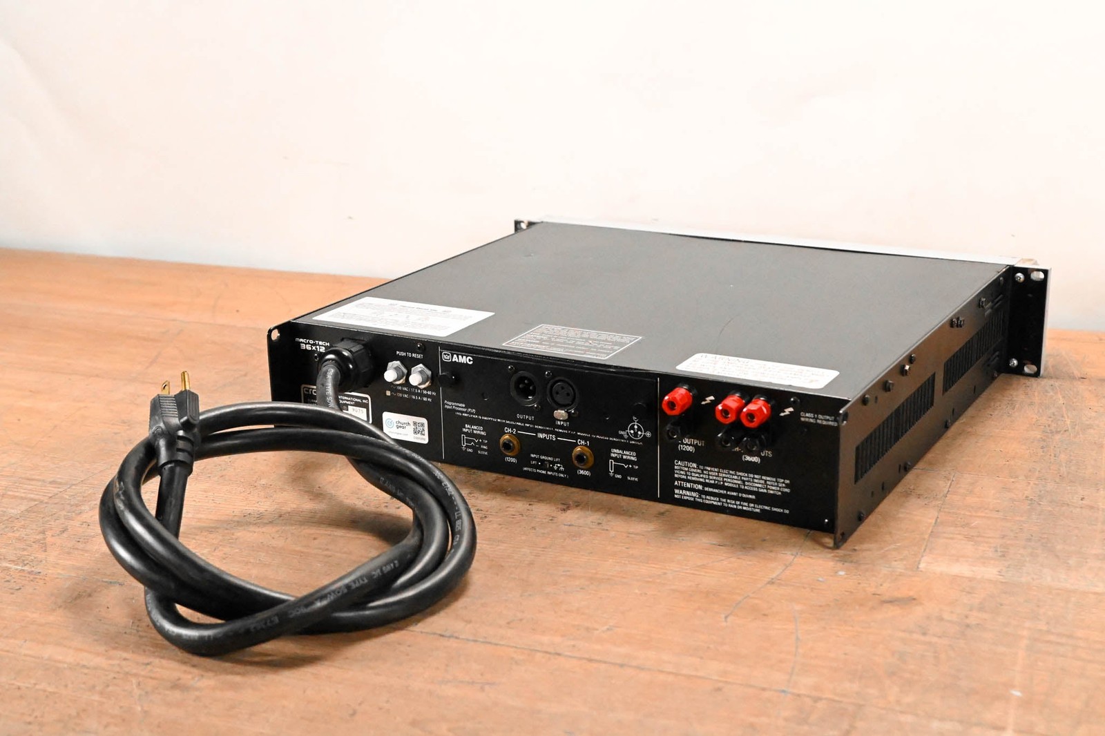 Crown Macro-Tech 36x12 2-Channel Power Amplifier CG01VR0
