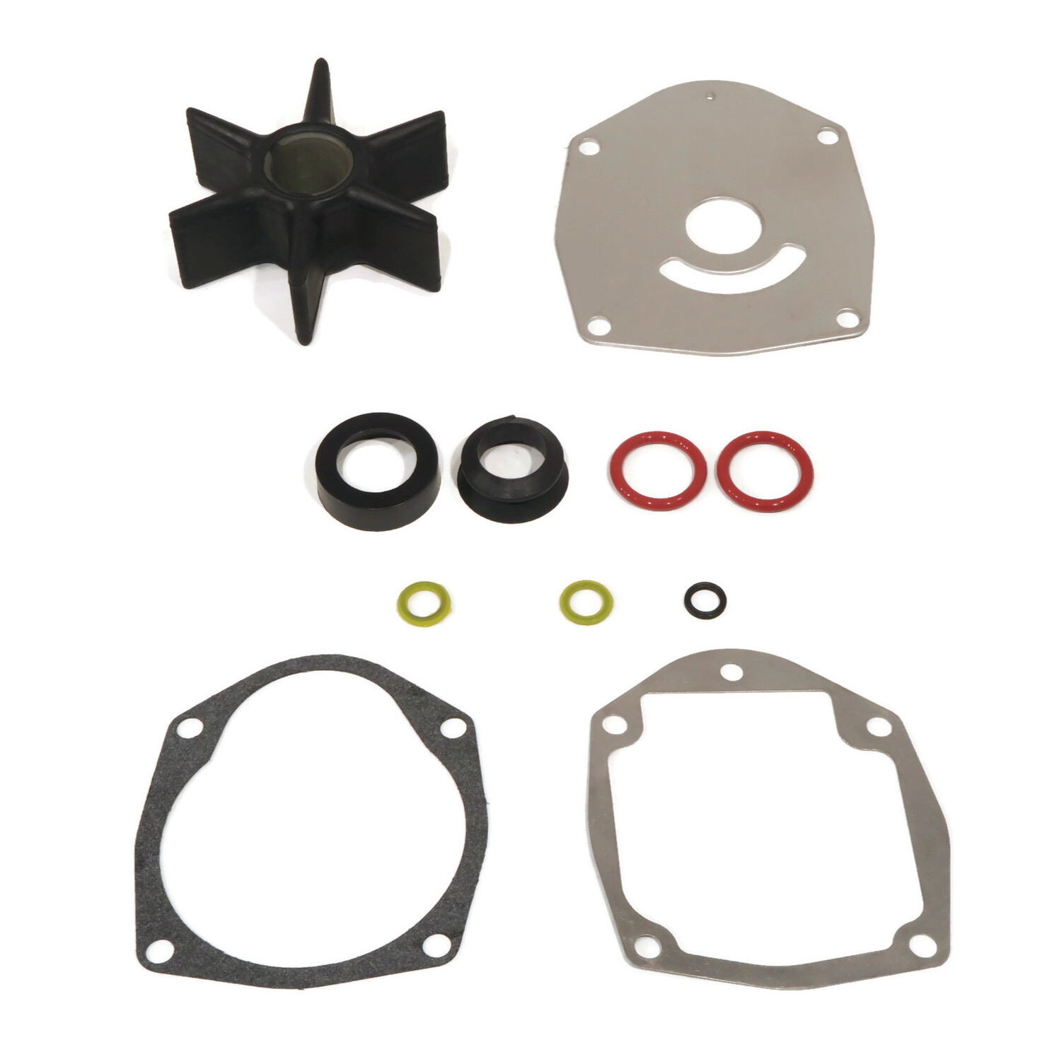 Water Pump Kit for Mercury 65HP 3 Cyl Jet 0T980000-0T999999, 1B000001 & Up Motor