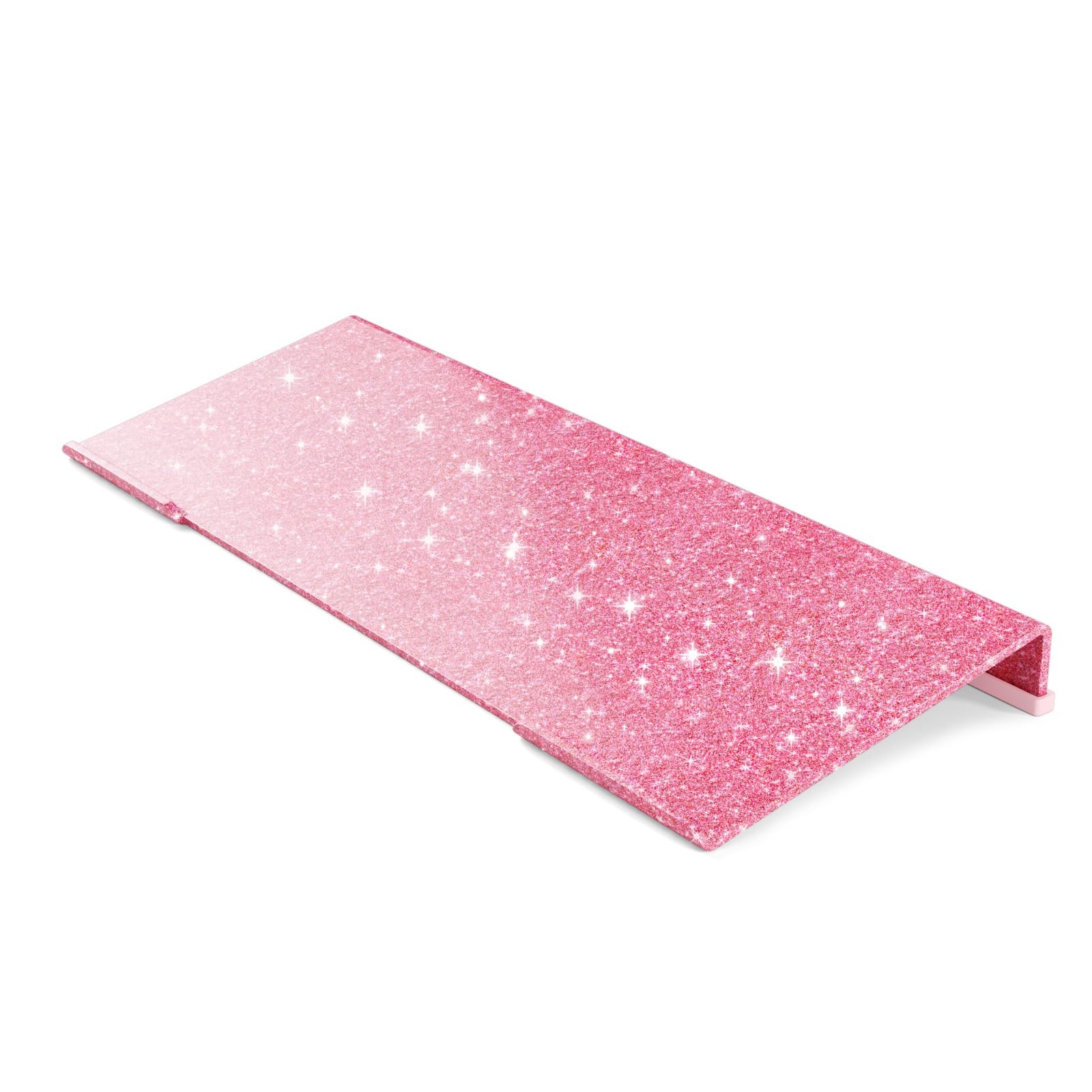Ergonomic Computer Keyboard Stand - Glitter Pink Acrylic Keyboard Riser Tilte...