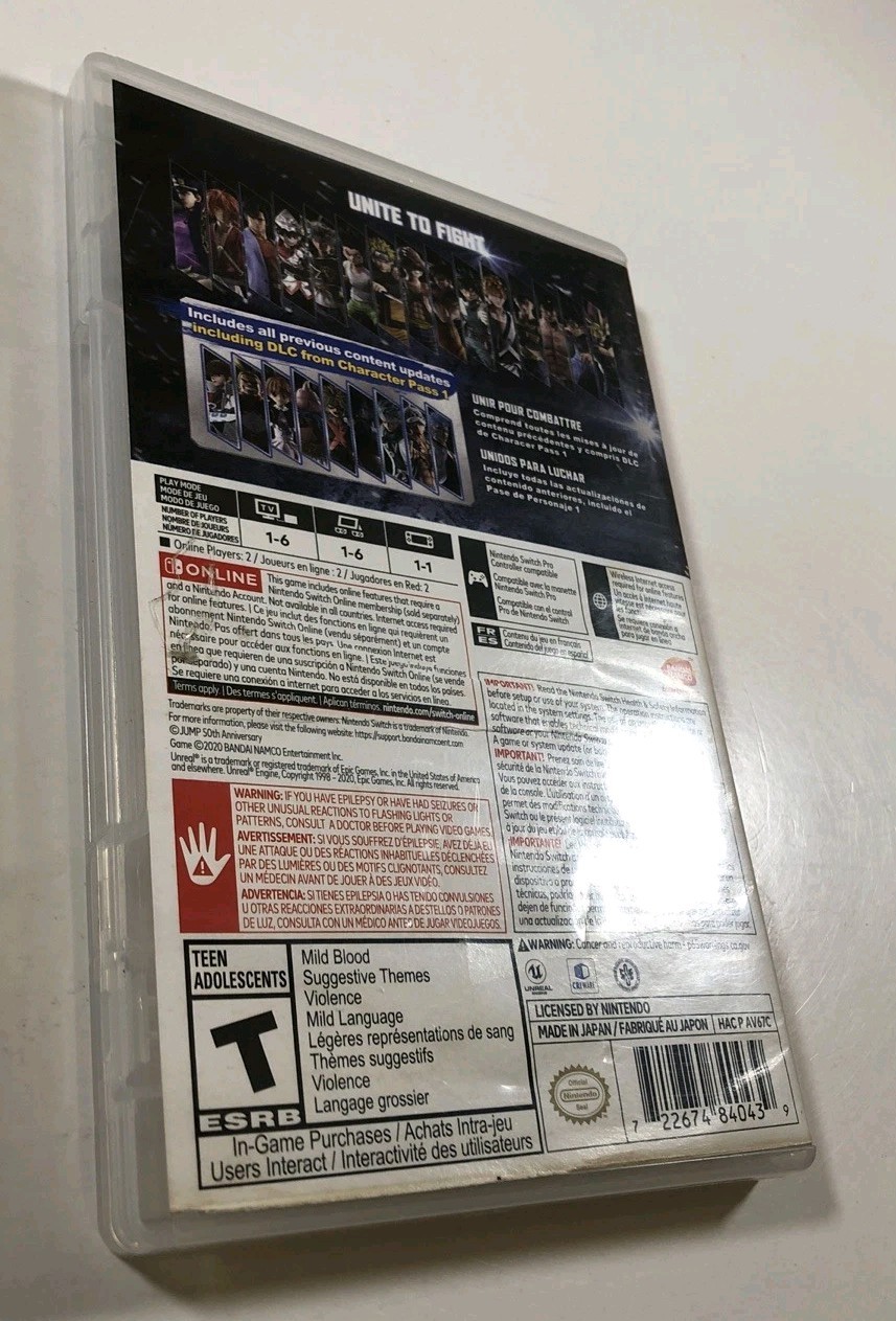 CASE ONLY NO GAME: Jump Force Deluxe Edition (Nintendo Switch) PLEASE READ