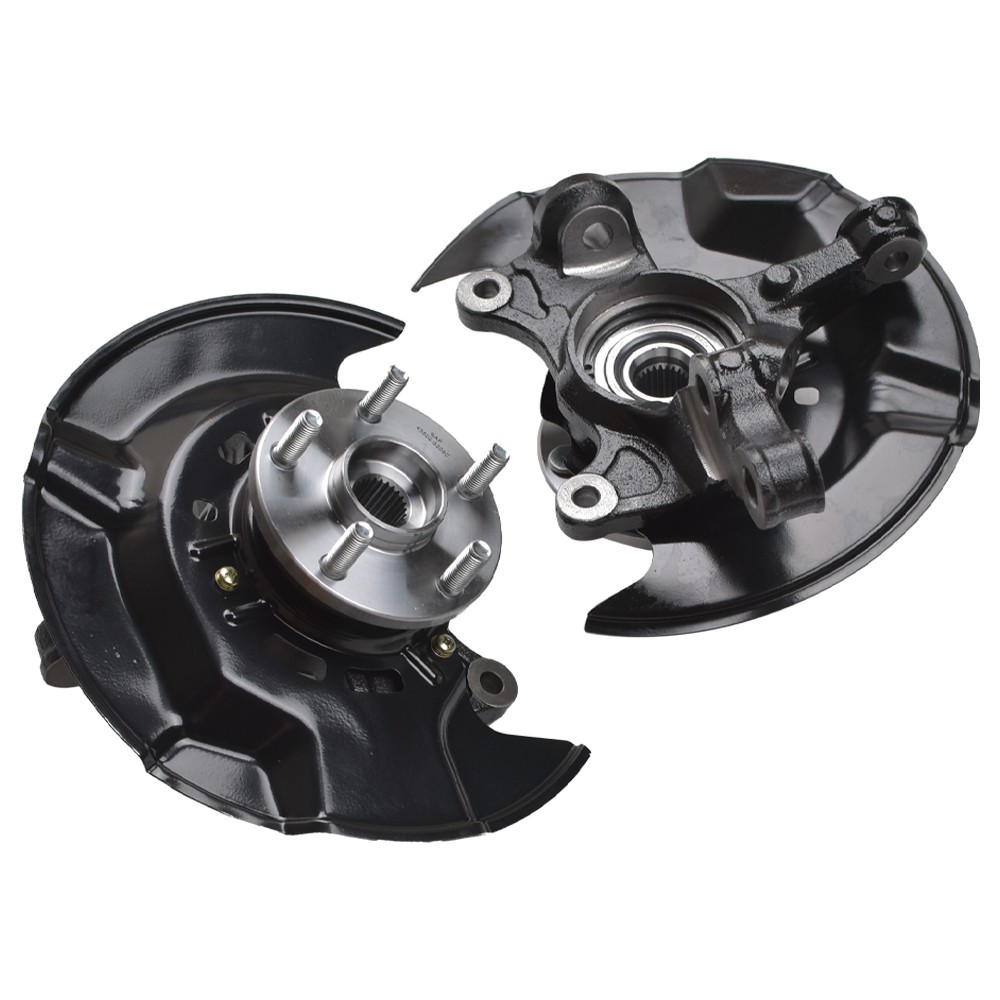 Front Steering Knuckles Wheel Hub Bearings for 2009 - 2013 Toyota Corolla Matrix
