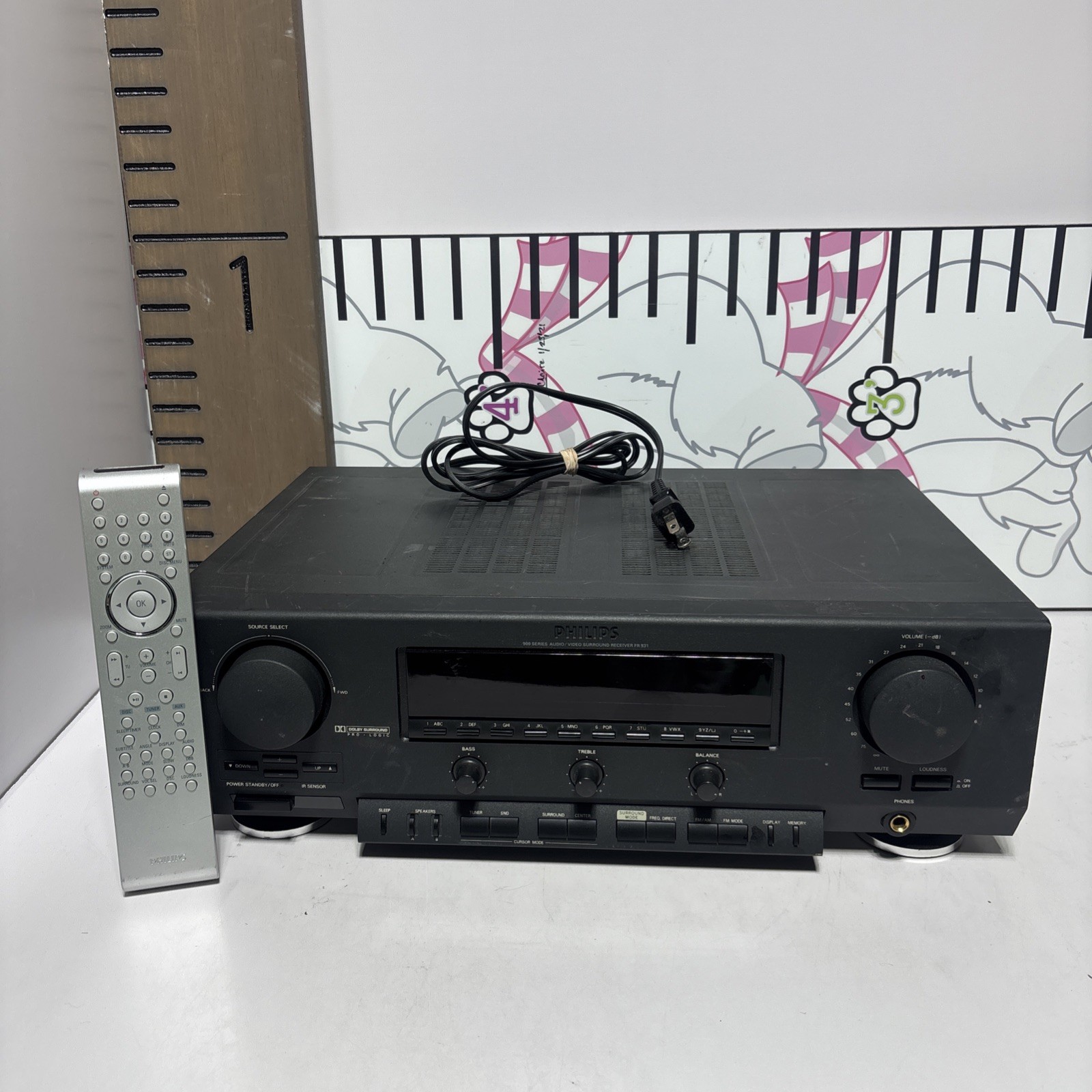 Philips FR931P BK01 Stereo Receiver Enhanced System Intelligence ESI 900 Series