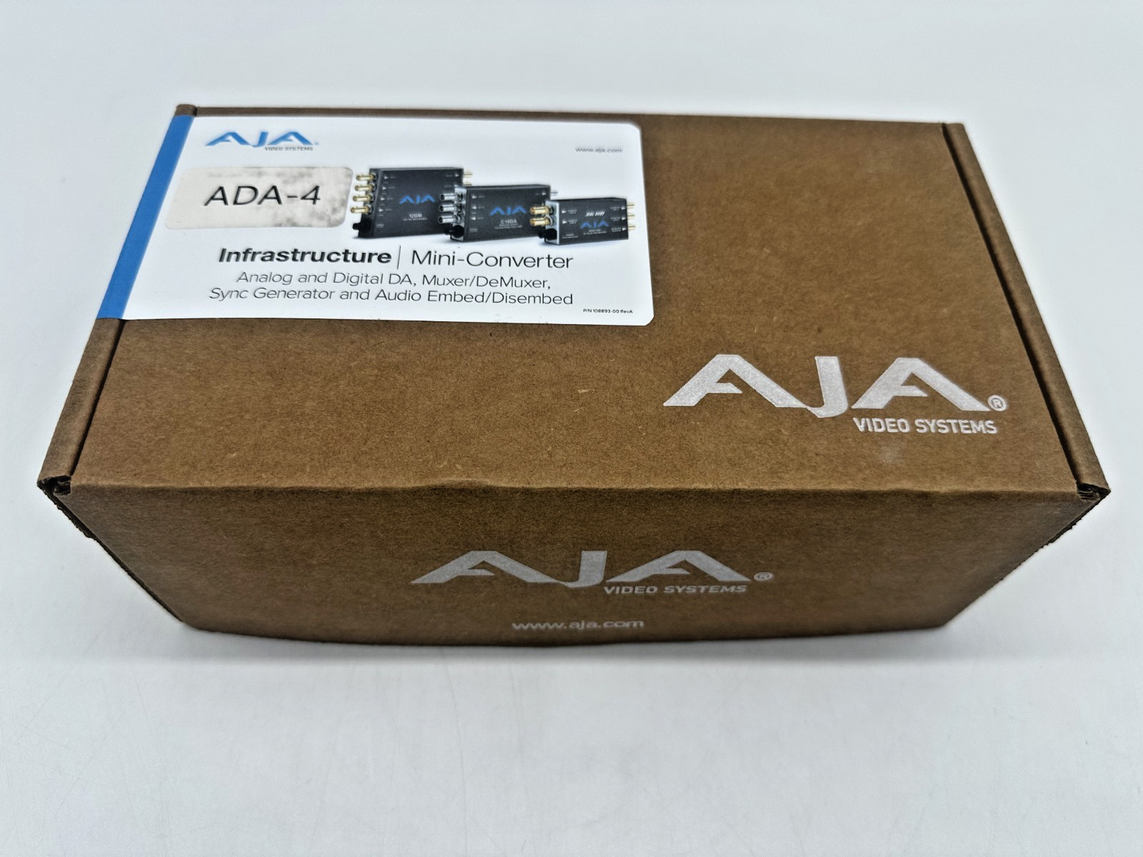 NEW Sealed - AJA ADA4 4-Channel Bi-Directional Audio A-D and D-A Mini Converter