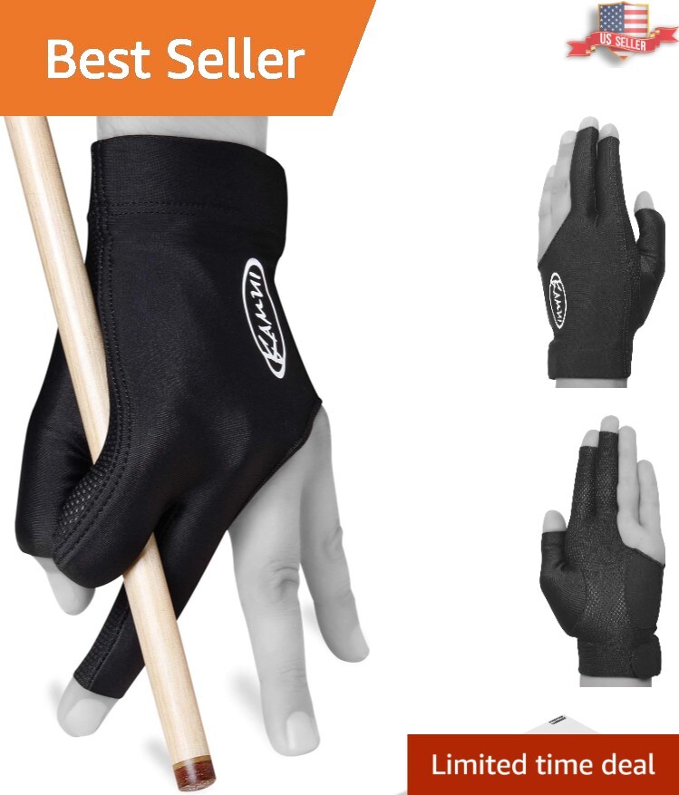 Lightweight Quick-Dry Billiard Glove for Left Hand - Enhanced Shooting Stability