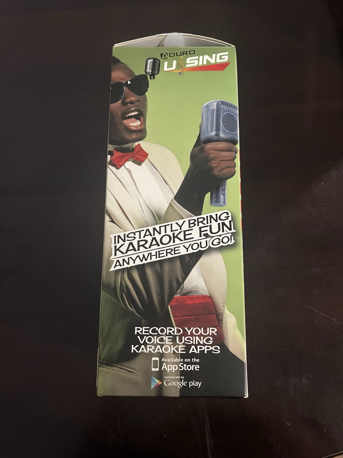 aduro u sing retro wireless karaoke microphone mic & speaker New Open Box