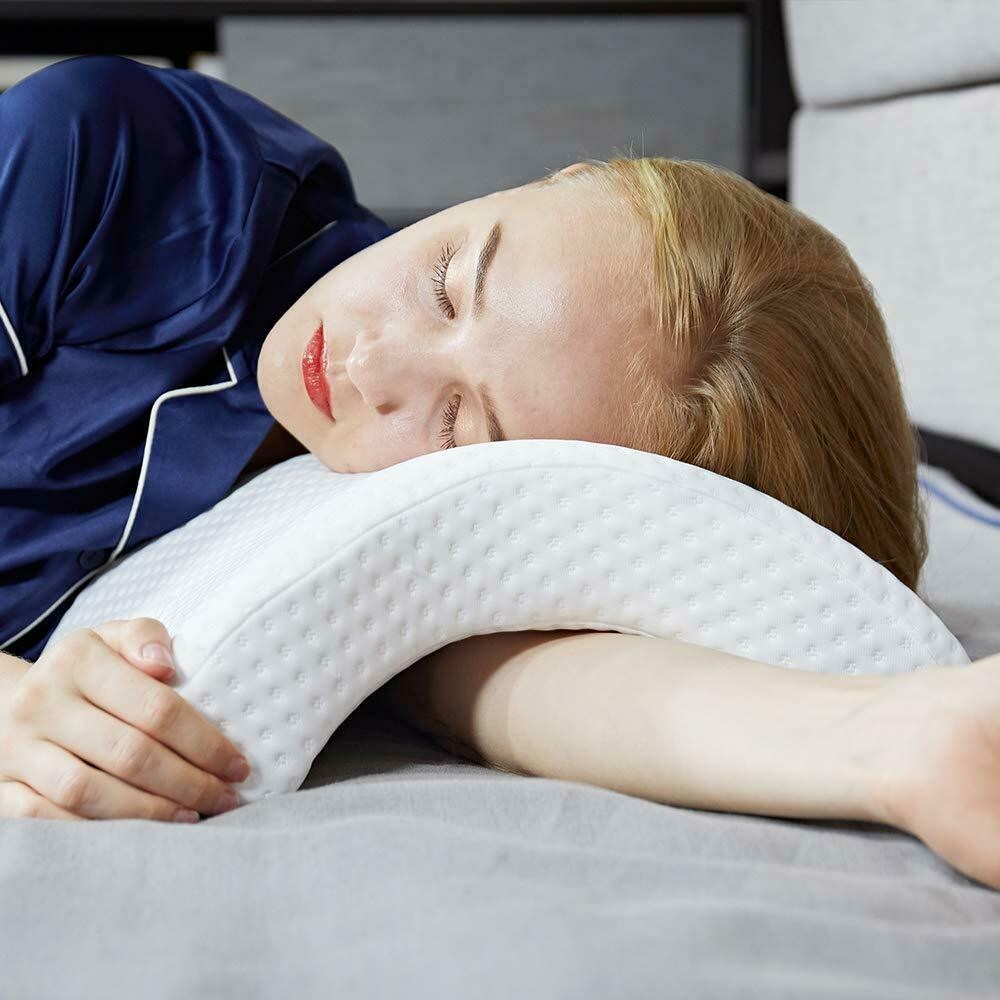 Slow Rebound Pressure Pillow White Home Kitchen Durable Multipurpose