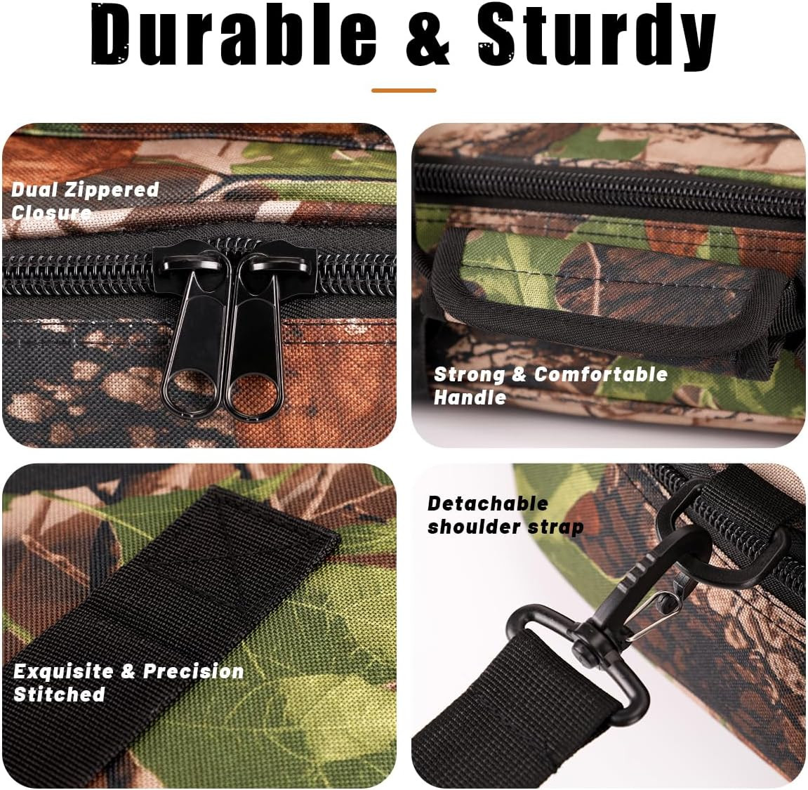 Durable Archery Soft Bow Case with Arrow Pocket & Backpack Straps