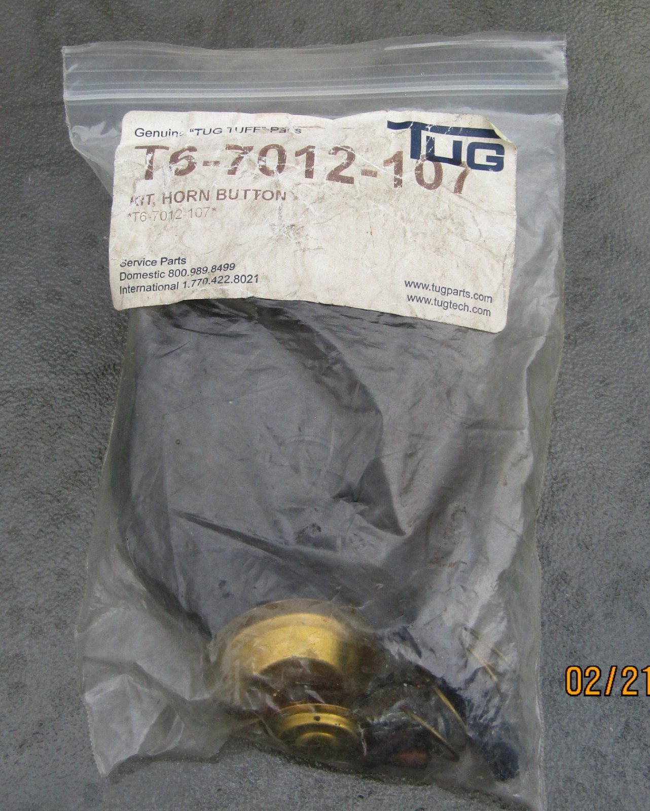 TUG TUFF Aircraft Tug Horn Button Kit #T6-7012-107 Service Part UNUSED NOS Look
