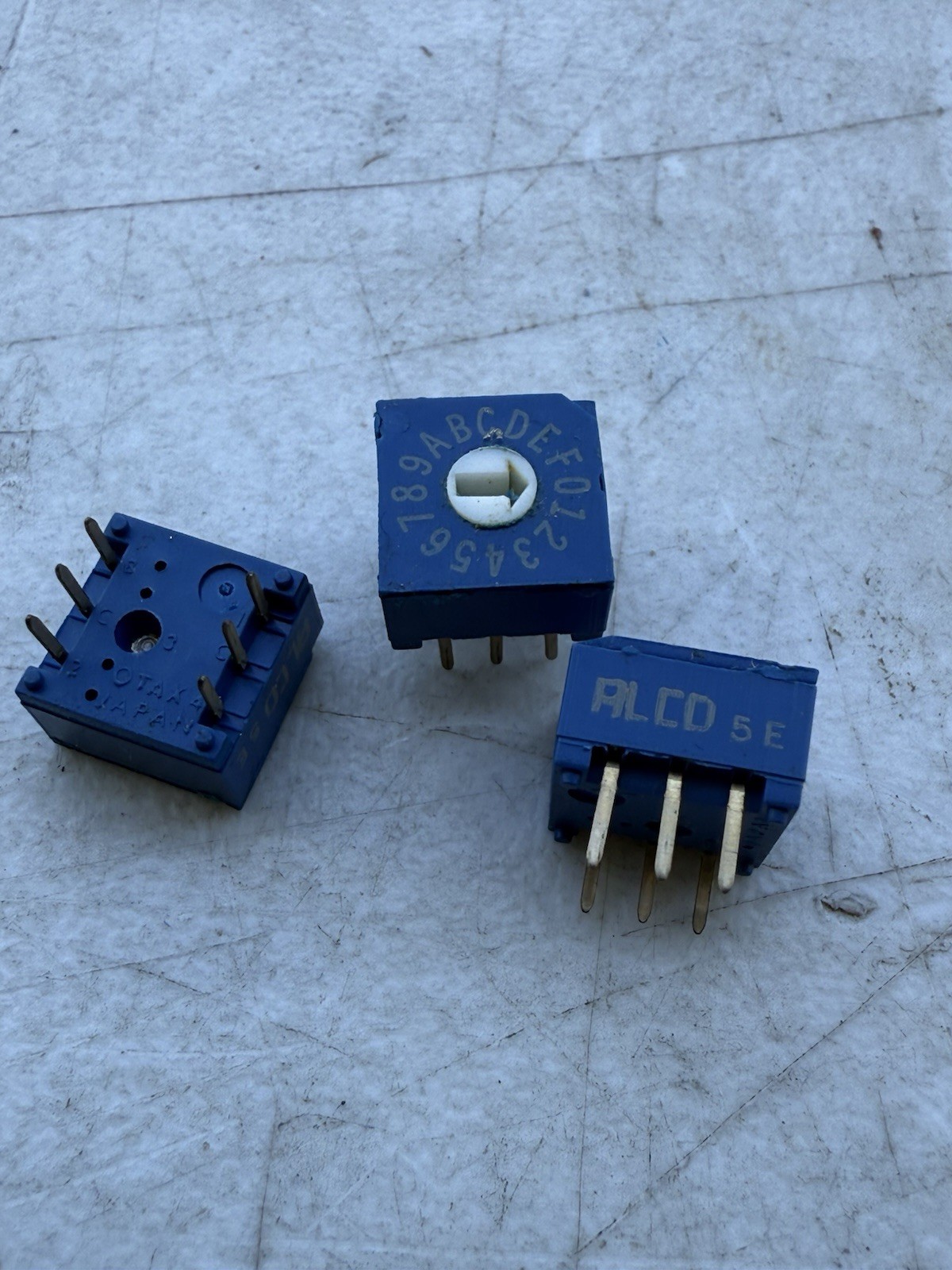 ALCO ROTARY SWITCHES (3 PCs) ALCO DRD16C
