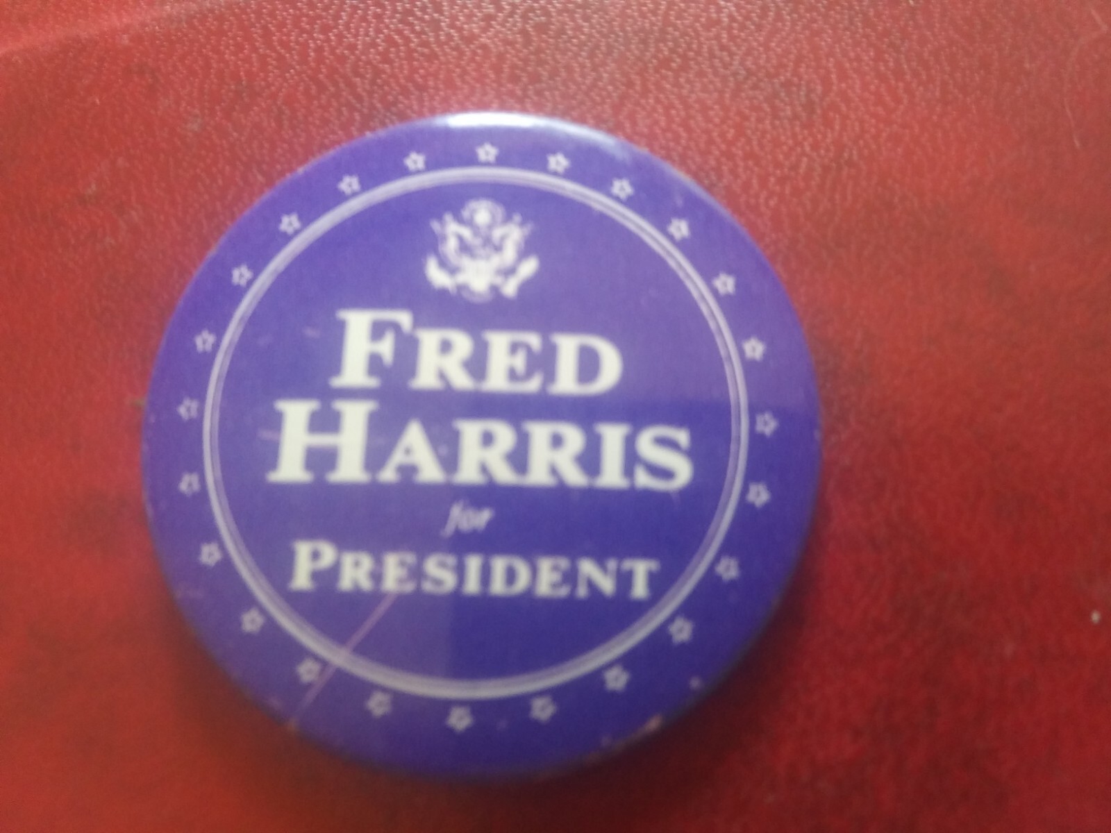 Presidential Fred Harris President Pin Back Campaign 1976 Button For .