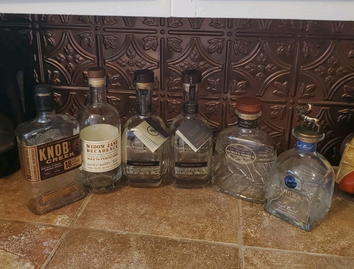 Woodford Reserve Master’s Collection Sweet Oak Bourbon Empty Bottle LOT (6)