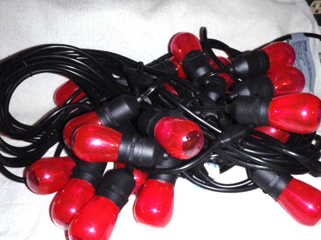 PINK Outdoor String Lights 𝟮𝟰 Weatherproof Shatterproof Edison LED 48 ft NEW