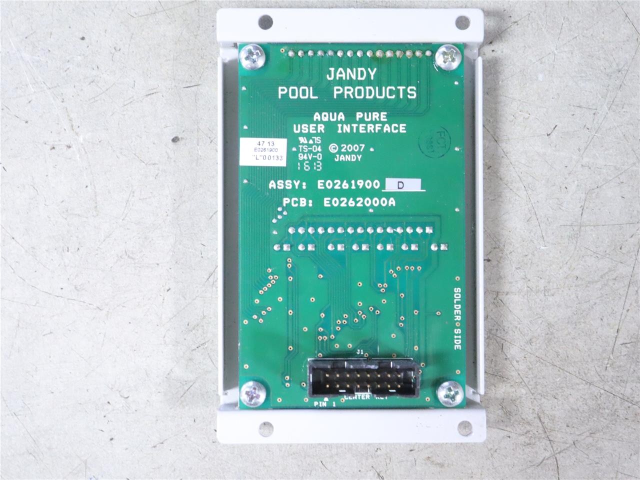 Jandy R0467400 User Interface Board Aquapure Touchpad E0262000A E0261900 D