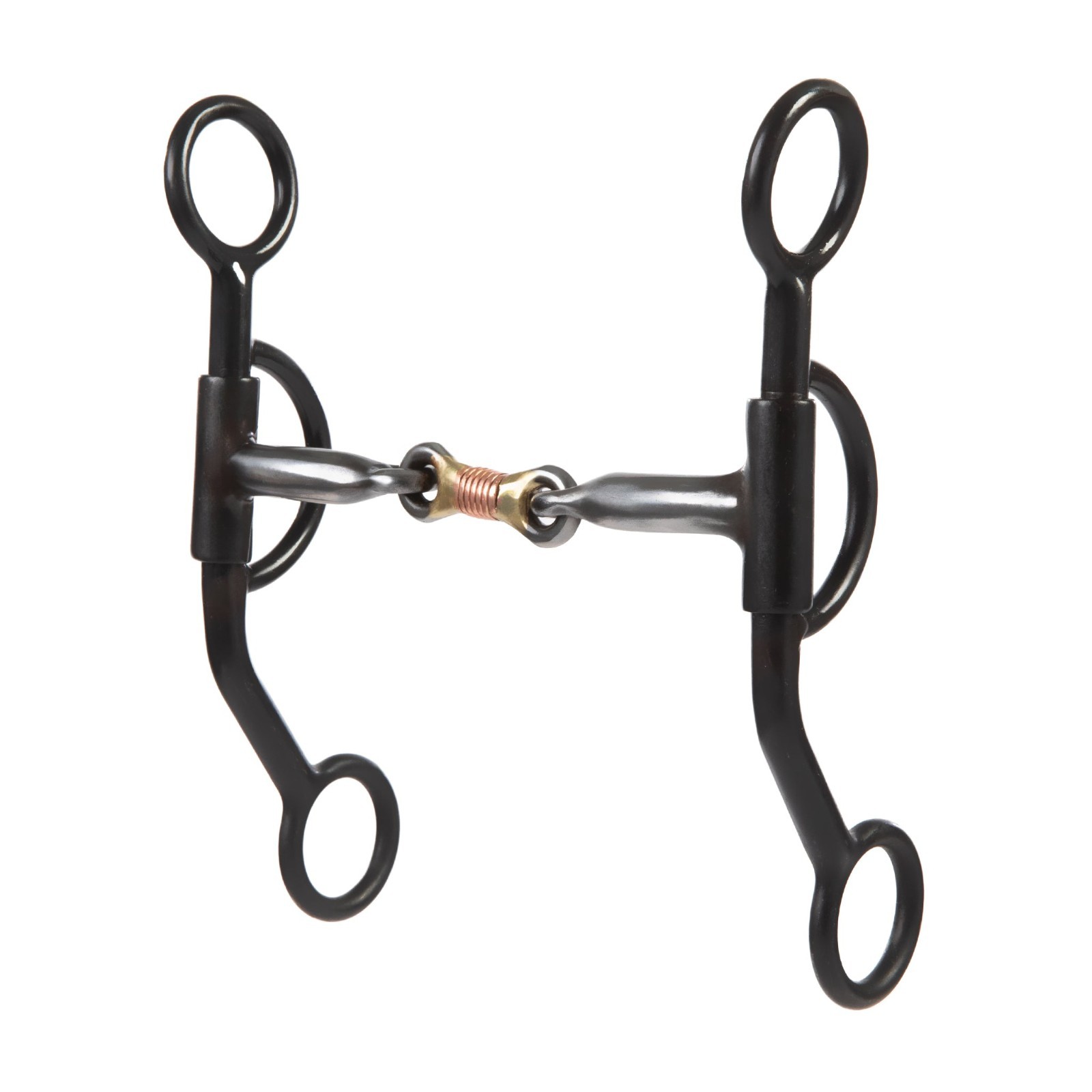 Professional Shank Bit with 5" Sweet Iron Copper Wire Wrapped Dogbone Mouth