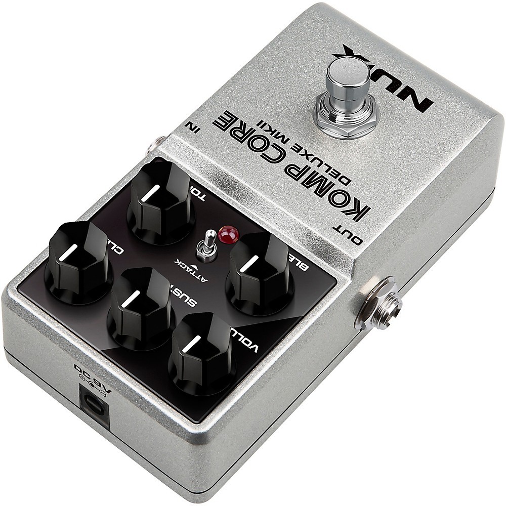 NUX Komp Core Deluxe MKII Compressor Effects Pedal Silver