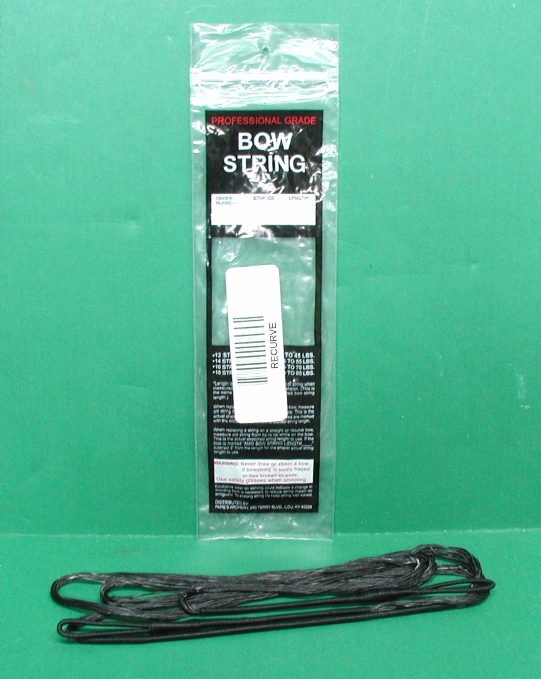 New Papes Professional Grade Recurve or Longbow String - 71" AMO 16 st B-50