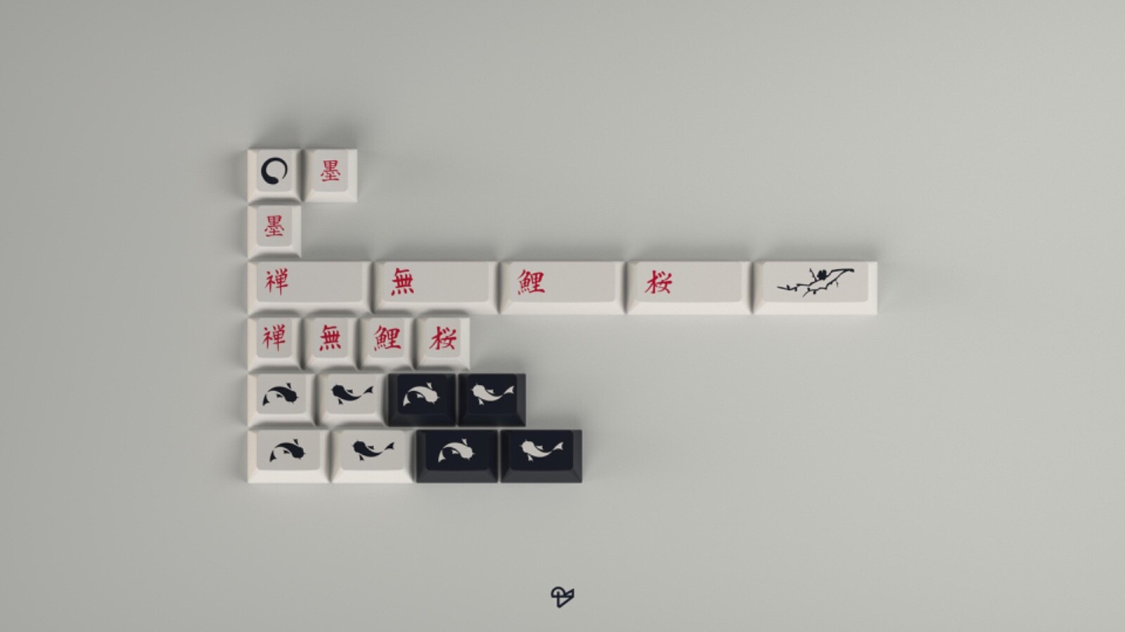 Authentic GMK Sumi Bundle (Base, Novelties, Sakura Mat, Torii & Kanji) - Sealed