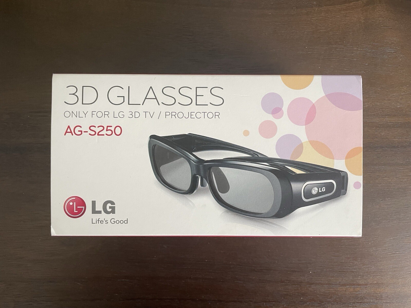 LG AG-S250 3D Glasses Only For LG 3D TV / Projector