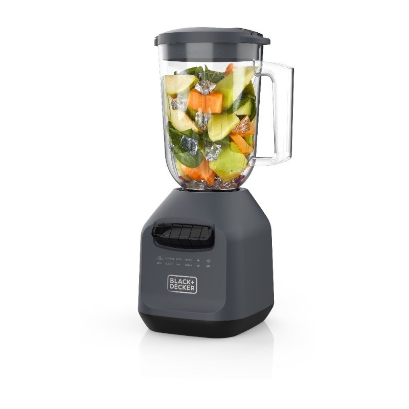 High-Power 750W Ice Crushing Blender with 56 oz Plastic Jar 6-Tip Blade 8 Speeds