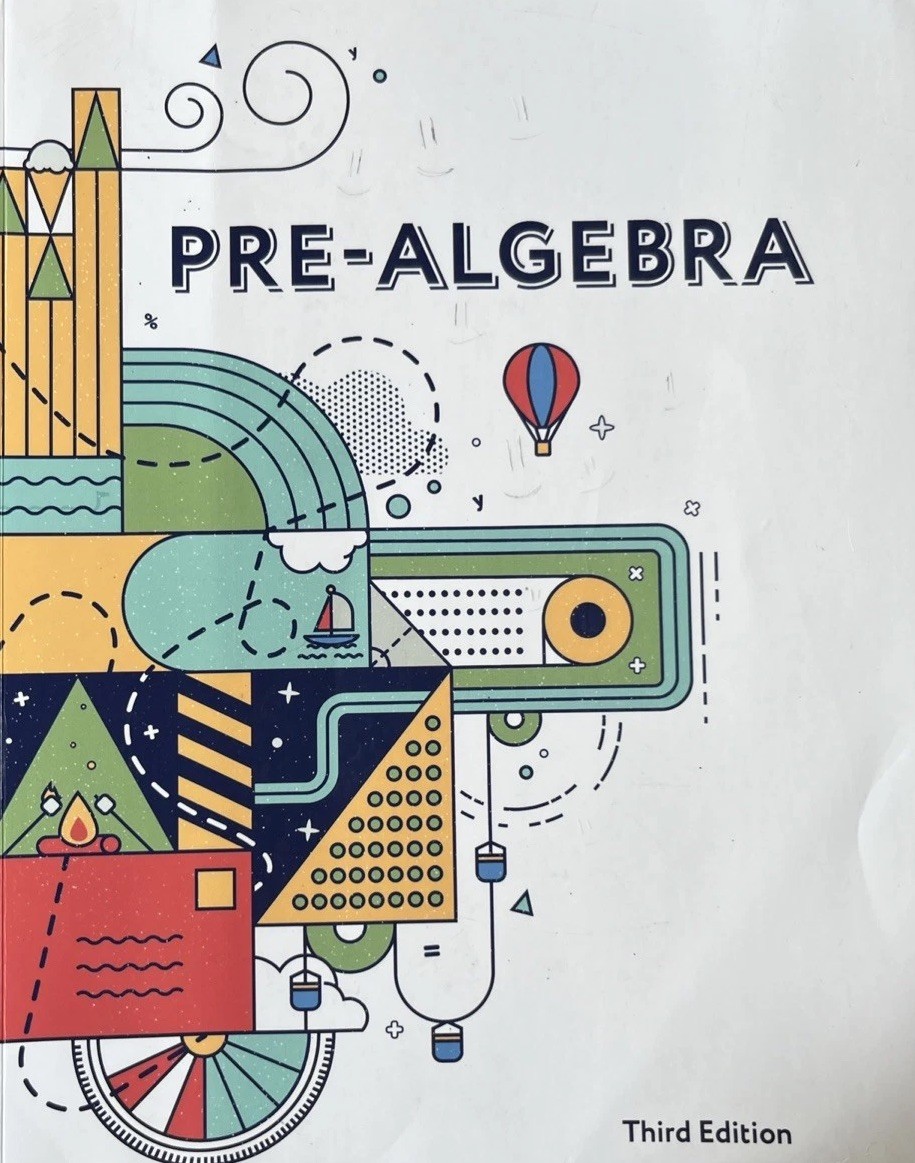 BJU Press Pre-Algebra. Student Text Almost Blank! (Third Edition). 7th Grade.