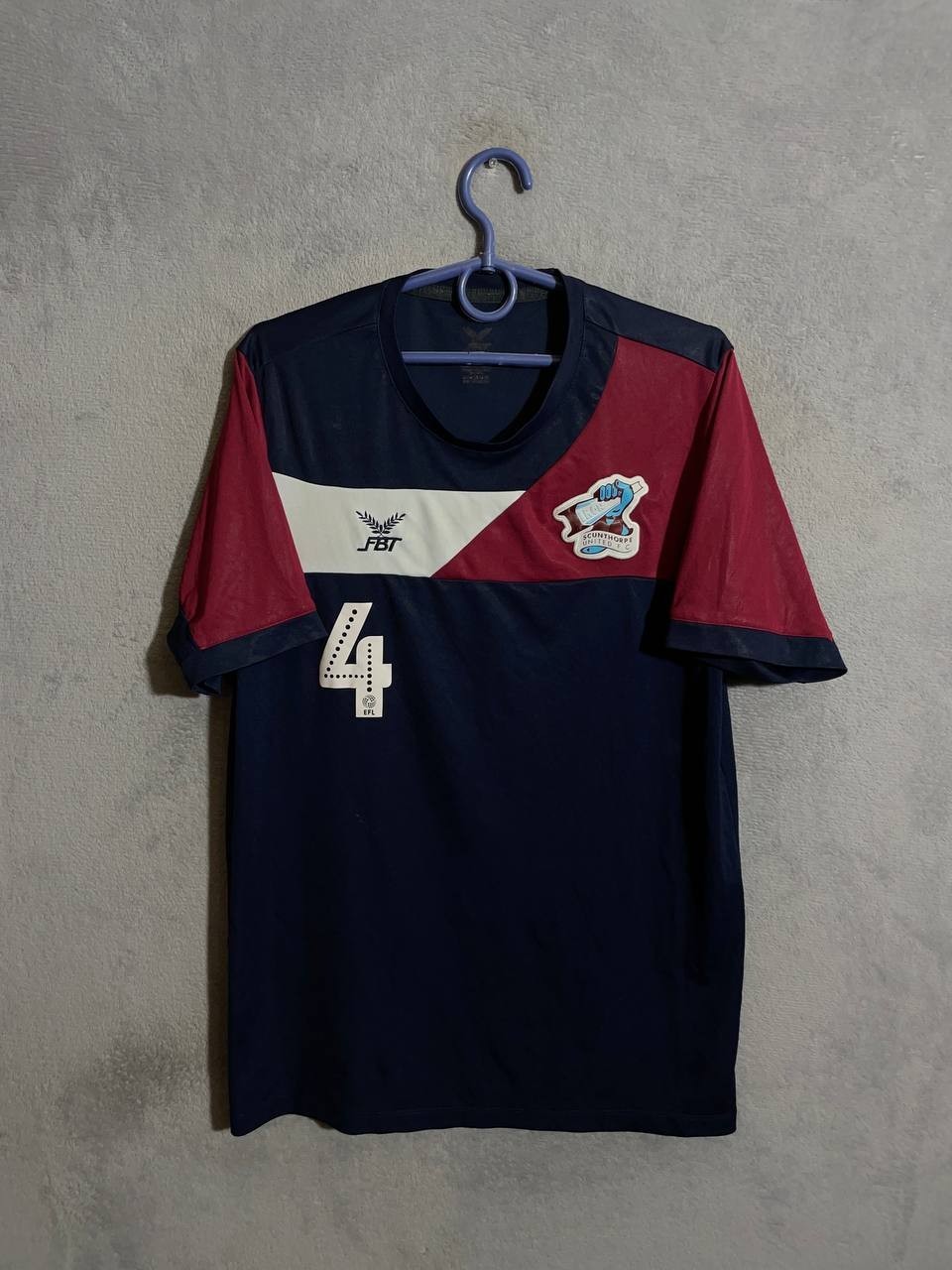 Scunthorpe United Training Jersey Football Soccer Player Issue Shirt FBT Men M