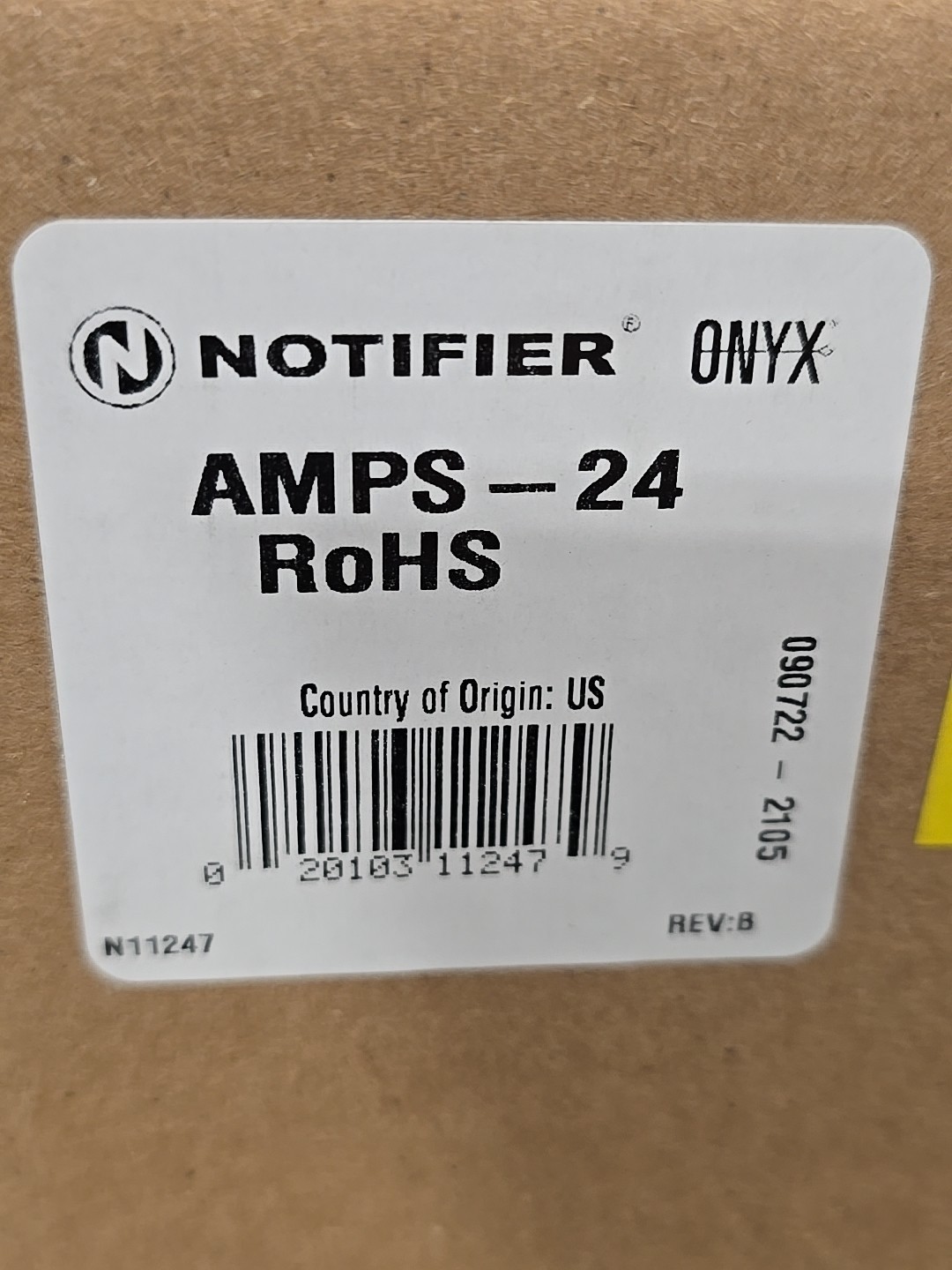 NEW! NOTIFIER AMPS-24 120V INTELLIGENT ADDRESSABLE FIRE ALARM POWER SUPPLY