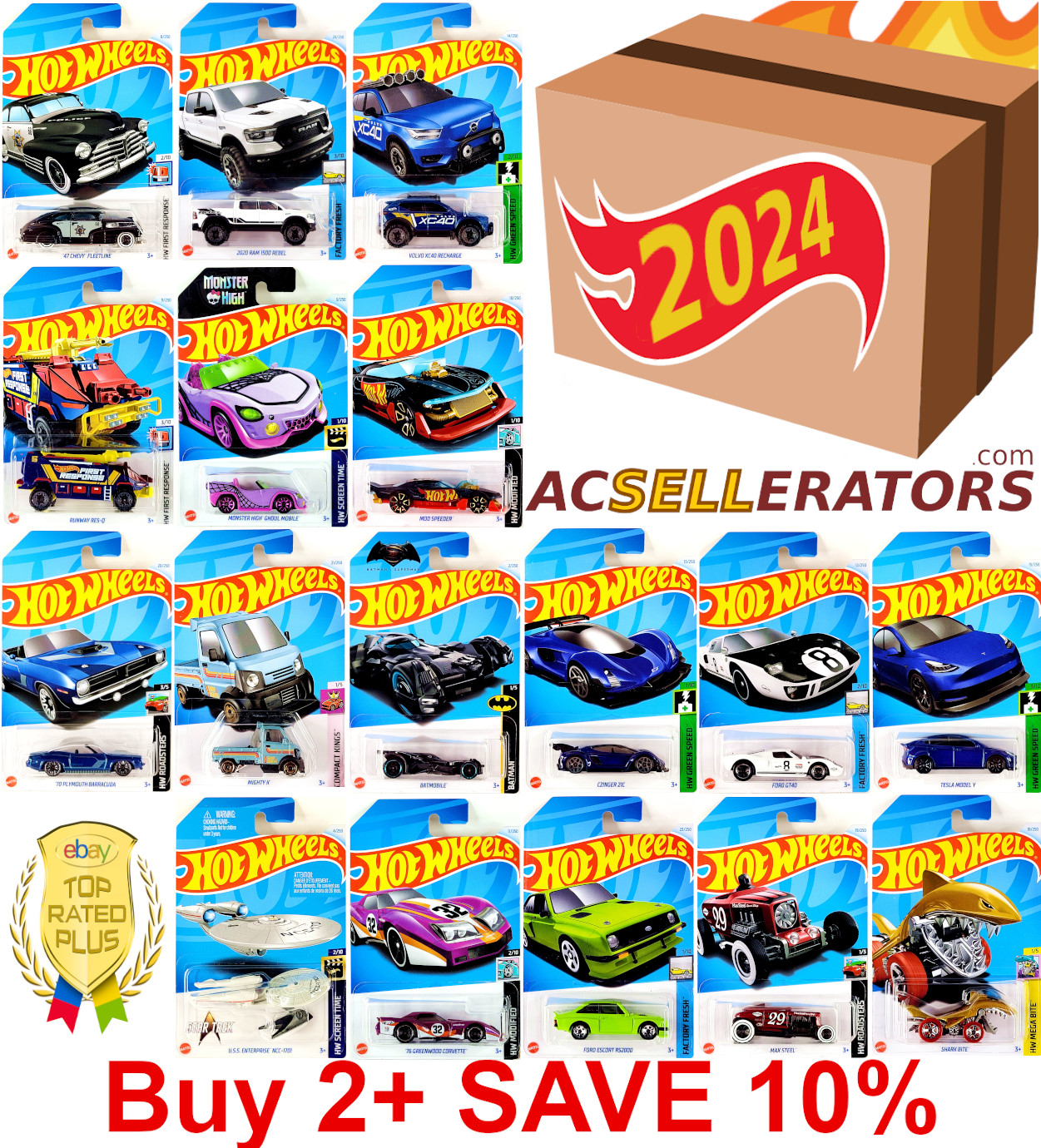 2024 🏁 Hot Wheels 🏁  Cars Main Line 🚗🚙🚓 🚚 YOU PICK ✅ BUY 15+ FREE SHIP ✅