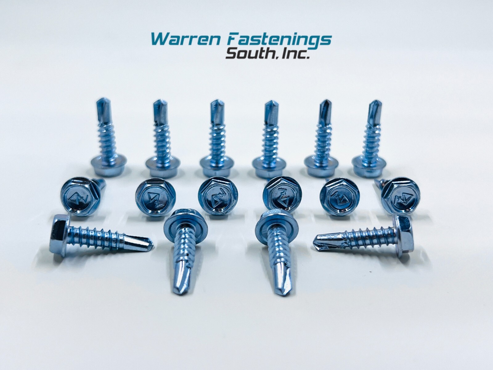 8 X 1/2 Hex Washer Head Self-Drilling Tek Screw #2 Point 2500 Pieces