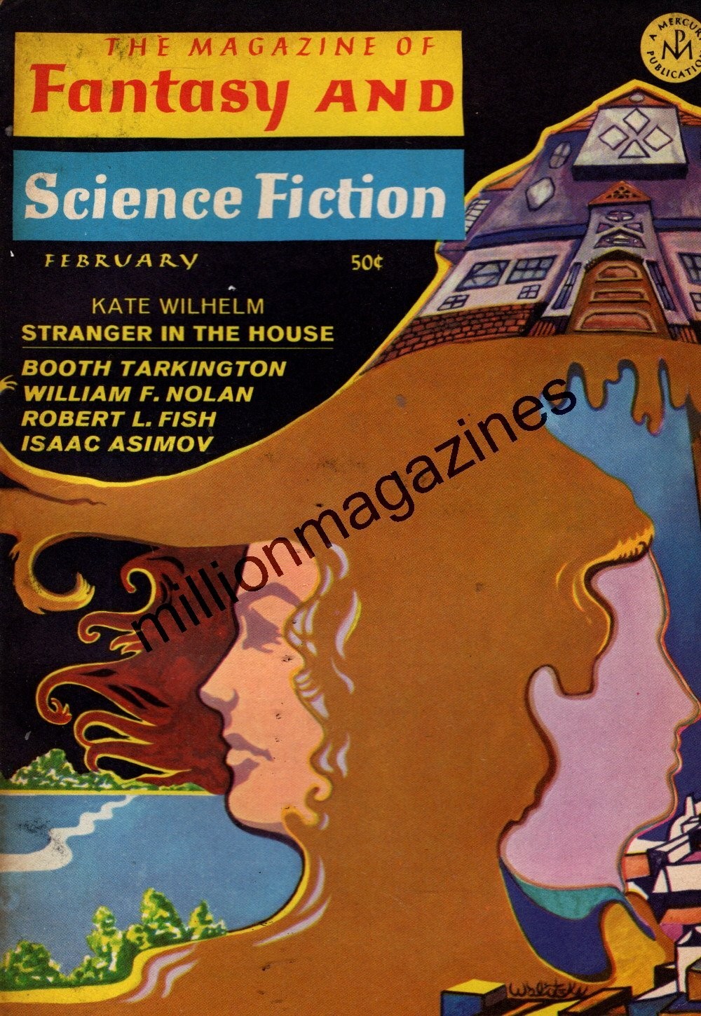 1968 Fantasy and Science Fiction February-Stranger in the House;Booth Tarkington