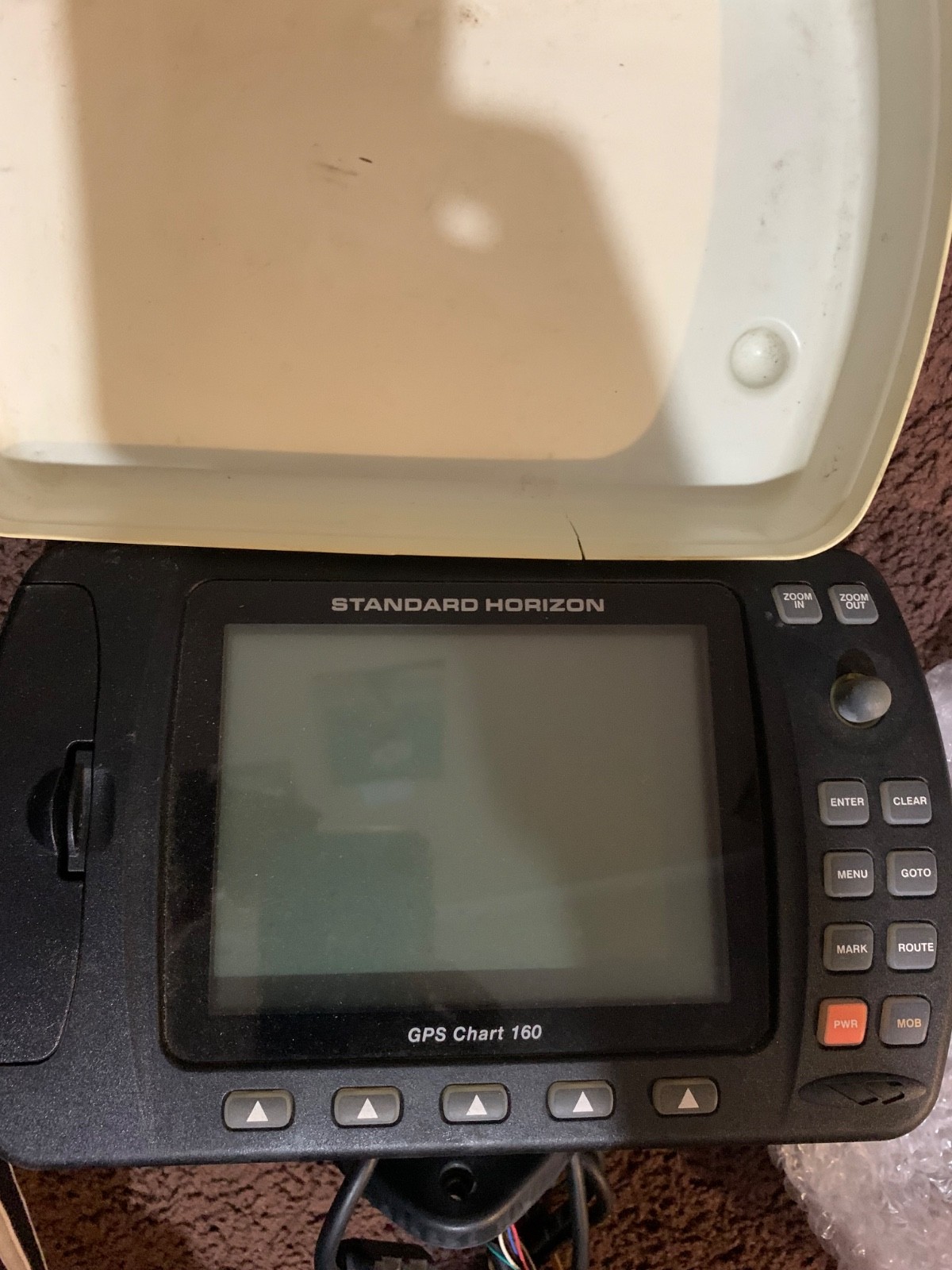 DEAL  +++ STANDARD HORIZON GPS CHART 160/AIR MAR TRANSDUCER P66–  ++