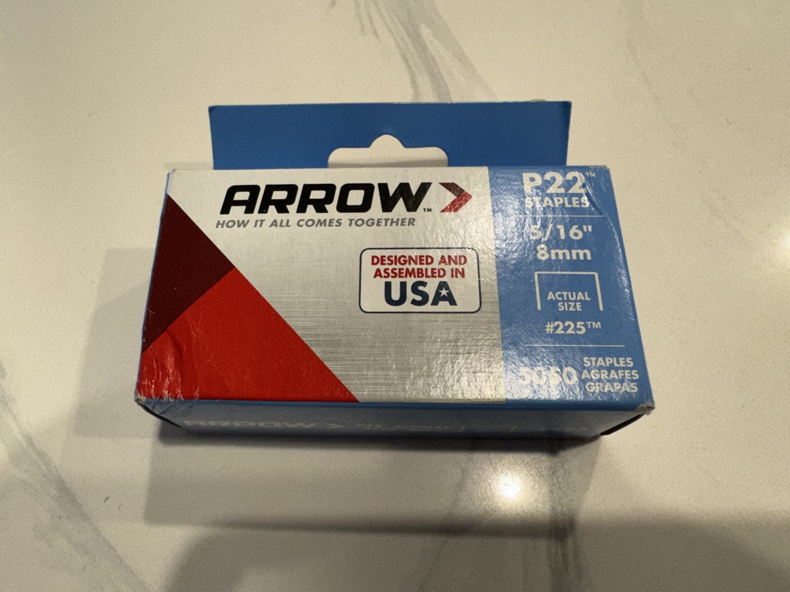 Arrow Fastener 225 Genuine P22 5/16-Inch Staples 5050-Pack 5/16 Inch NOT GUN